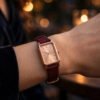 Casio Enticer Rose Gold Women's Leather Watch