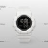 Casio Youth White Resin Digital Watch – 100M