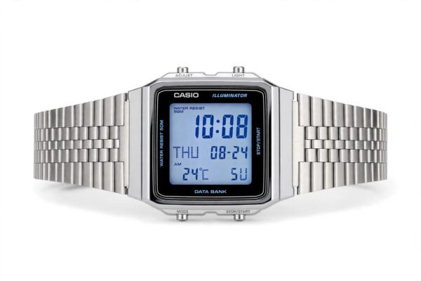 D426-studio Casio Vintage A158 Blue Dial Digital Watch