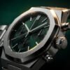 ED586-angle Casio Edifice Green Dial Chronograph ED586 – Men's