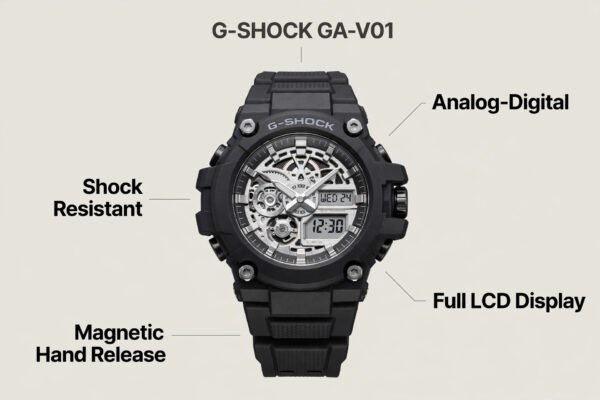 G1705-infographic Casio G-Shock GA-V01A-8ADR Analog-Digital Watch