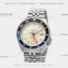 Seiko 5 Sports GMT Desert Sand Automatic Watch