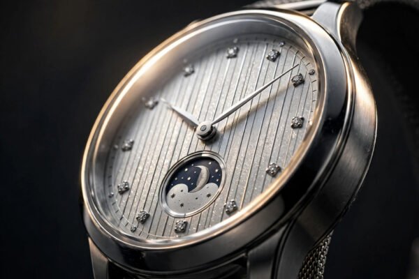 T1522231103600-angle Tissot Desir Moonphase Women's Watch – Silver Dial